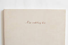 Papiernictvo - Fotoalbum/Svadobná kniha hostí - Náš svadobný deň "rosegold" - 11972748_