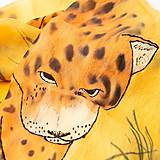 Hedvábná šála Přítulný gepard