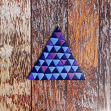 Náhrdelníky - Magic triangle geometry prívesok (trojuholník) - 11976849_