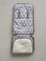 Detský textil - VLNIENKA  podložka ABC DESIGN 100% WOOL MERINO Grey pastelová šedá Bodka - 11982304_