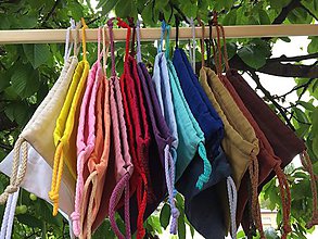 Úžitkový textil - ZĽAVA! sada vrecúšok -učíme deti farby.... - 11980123_