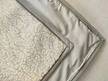 Úžitkový textil - RUNO SHOP Deka vlnená 100 % ovčie rúno Lux Elegant pastelová šedá Grey - 11982941_
