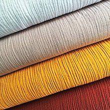 Textil - jednofarebný 100 % bavlnený mušelín, odtiene na výber, šírka 130 cm - 11983285_
