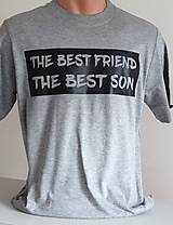 Topy, tričká, tielka - THE BEST FRIEND - šedáčik - 11992015_