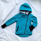 Detské oblečenie - Softshellová bunda so šikmým zipsom - 11999706_