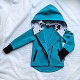 Detské oblečenie - Softshellová bunda so šikmým zipsom - 11999709_