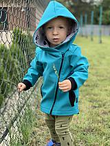 Detské oblečenie - Softshellová bunda so šikmým zipsom - 11999714_
