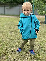 Detské oblečenie - Softshellová bunda so šikmým zipsom - 11999715_