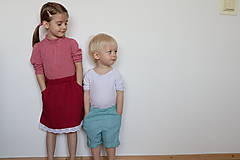 Detské oblečenie - Detské ľanové kraťasky - 11997016_
