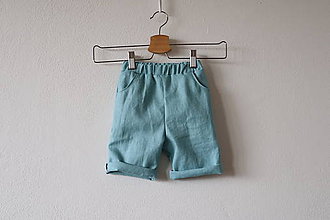 Detské oblečenie - Detské ľanové kraťasky - 11996958_