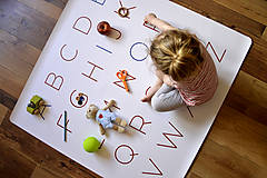Detský textil - Veľká abeceda - plagát / podložka - 12000610_