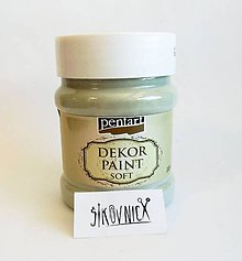 Farby-laky - Dekor paint soft chalky, 230 ml, kriedová farba (lišajníková zelená) - 12001455_