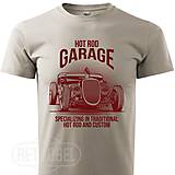 Pánske oblečenie - Pánske retro tričko Hot Rod Garage - 12002346_