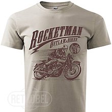 Pánske oblečenie - Pánske retro tričko BSA Rocket biker - 12002494_