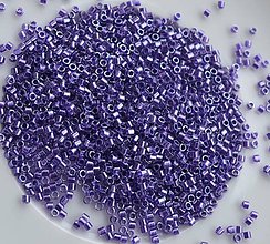Korálky - Miyuki delica 10/0 8g Sparkling Purple Lined Crystal - 12004573_