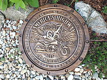 Hodiny - Hodiny ROUTE 66 - okrúhle - 12006937_