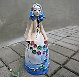 Dekorácie - "Gombíková víla" - maľovaný zvonec  - 12009960_