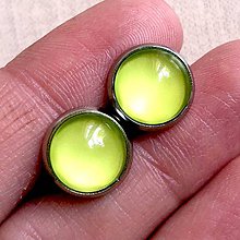 Náušnice - Color Stainless Steel Earrings / Farebné náušnice z chirurgickej ocele (07 Žltá neon) - 12012878_