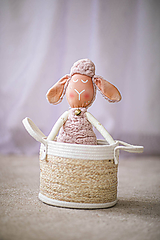 Hračky - Ružovomaslová ovka so smotanovými nožičkami (Ovka nohatá) - 12012439_