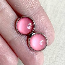 Náušnice - Color Stainless Steel Earrings / Farebné náušnice z chirurgickej ocele (15 Ružová púdrová) - 12016386_