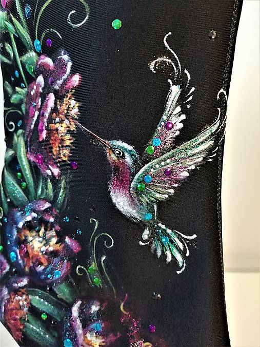 maľované čižmy Kolibrík