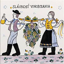 Dekorácie - Obkladačky - Rok vinára (Slávnosť vinobrania) - 12019559_