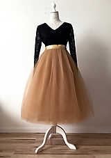 Šaty - Šaty s tylovou sukňou - 12020643_