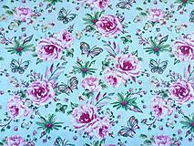 Textil - AKCIA - 100% bavlna, ruže - 12021495_