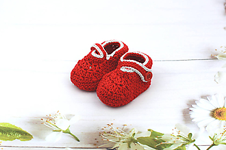 Detské topánky - VÝPREDAJ! Červeno-sivé papučky EXTRA FINE - 12020676_