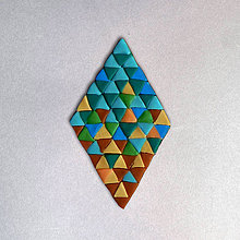 Magnetky - Magic triangle geometry magnetka (ako natur kryštál) - 12022205_