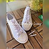 Ponožky, pančuchy, obuv - Svadobné tenisky: ,,Slnečný dotyk" - 12026363_