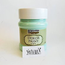 Farby-laky - Dekor paint soft chalky, 230 ml, kriedová farba (zelená patina) - 12028762_