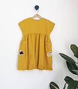 Detské oblečenie - Šaty Magna detské (Žlté Magna šaty) - 12027782_