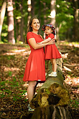Šaty - Dámske šaty - red organic - 12030996_