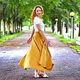 Sukne - MILENA - ľanová maxi zavinovacia sukňa " RôZNE FARBY" - 12036703_