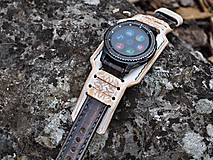 Náramky - Kožený remienok pre Samsung galaxy watch 42mm, 46mm - 12036605_