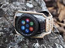Náramky - Kožený remienok pre Samsung galaxy watch 42mm, 46mm - 12036609_