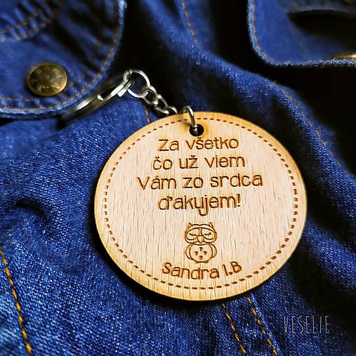 Kľúčenky - Darček pre pani učiteľku - 12036273_