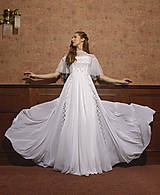 Šaty - Svadobné šaty s hrubou krajkou a tylovou sukňou - 12034087_