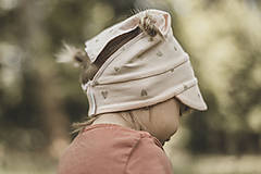Detské čiapky - Letná pružná šatka so šiltom srdiečka pink - 12036509_