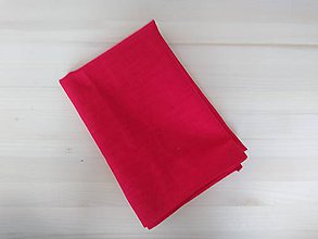 Úžitkový textil - Ľanové utierky (Červená) - 12039673_