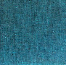 Textil - melírovaný jednofarebný 100 % predpraný a mäkčený ľan (petrolejová) - 12037191_