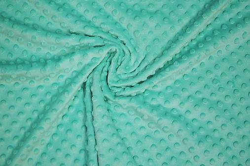 Textil - Minky mentolová - 12042743_