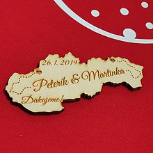 Darčeky pre svadobčanov - Svadobná magnetka - Slovensko - 12041035_