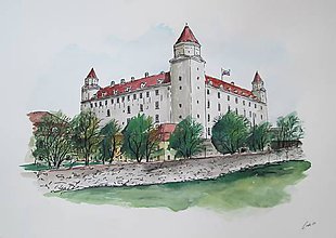 Obrazy - Bratislava hrad - 12044308_