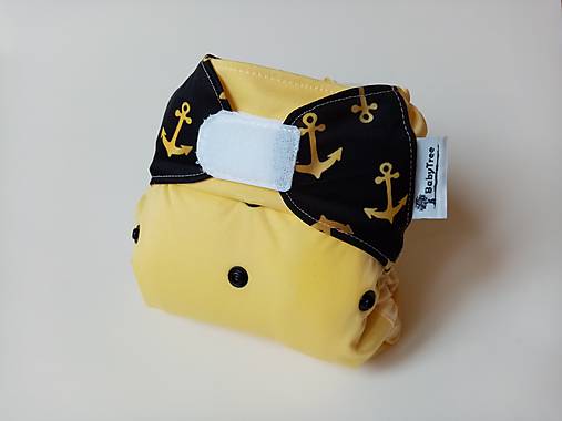 Detské doplnky - Vrchné PUL plienkové nohavičky "Captain Gold" - 12044289_