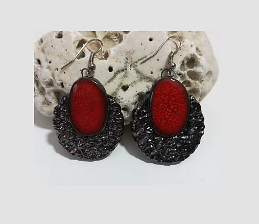 Náušnice - Keramické náušnice - elegant - 12043334_