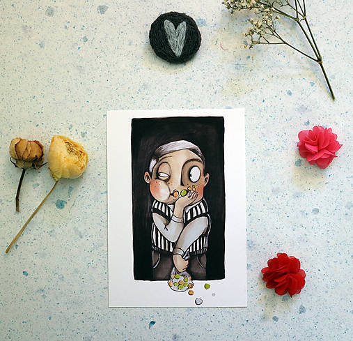 O sáčkoch/ séria obrázkov