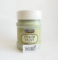 Farby-laky - Dekor paint soft chalky, 230 ml, kriedová farba (country zelená) - 12047011_