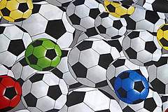 Textil - Látka Farebné futbalky veľké - 12046479_